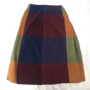 Vintage 50s/60s Wool Plaid Skirt